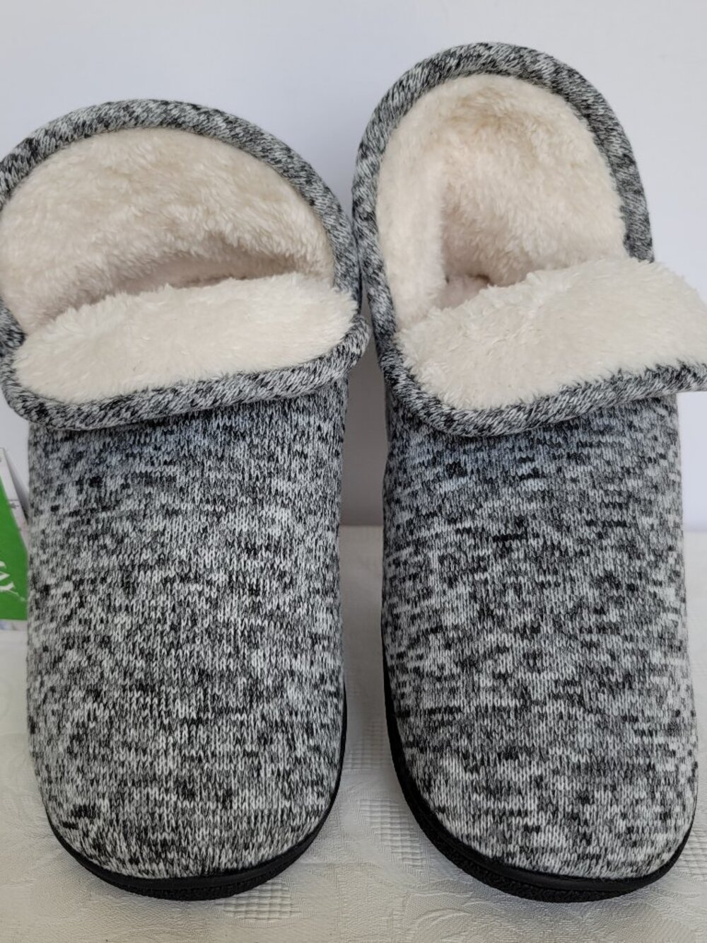 VONMAY Women's Slippers Booties with Memory Foam Indoor/Outdoor-Grey color-W10M⭐